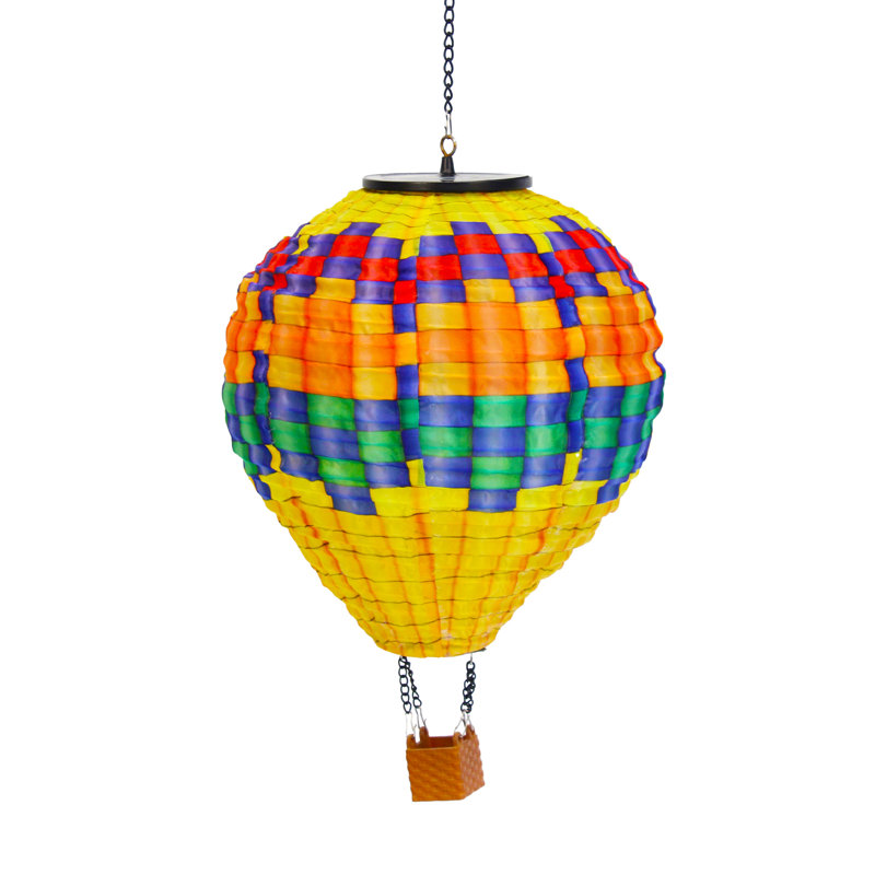 Echo Valley 2382 Parfait Hot Air Balloon Solar Lantern – Led Outdoor Hanging Garden Light, Decorative Yard & Patio Accent