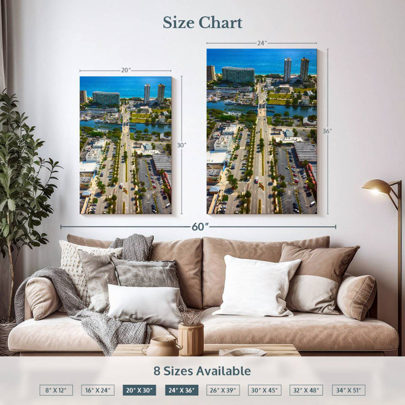 Aime Pompano Beach Florida, 36" H x 24" W