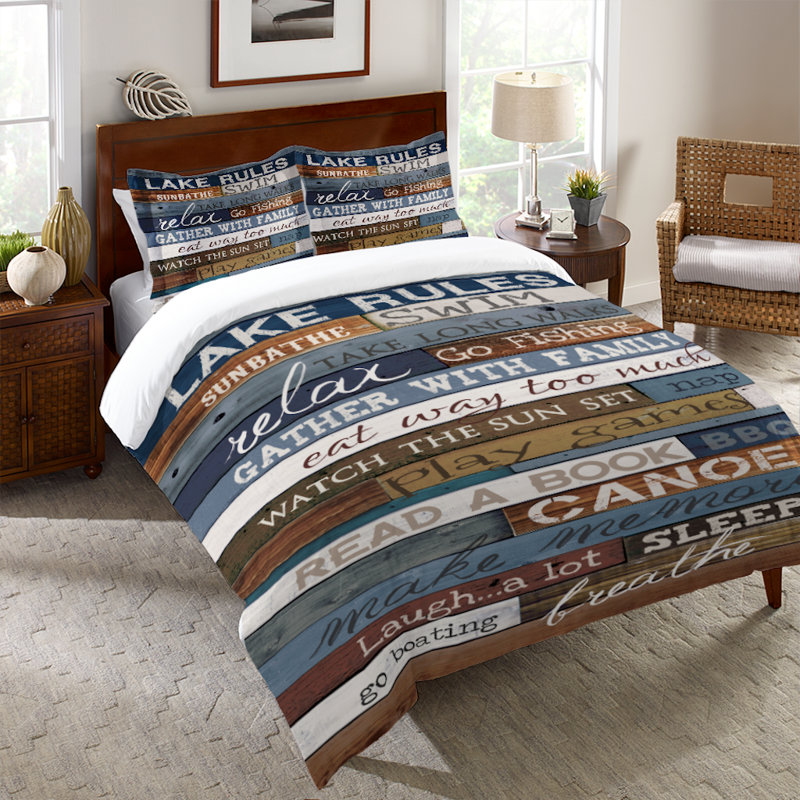 Lake Rules Cotton Pillow Sham