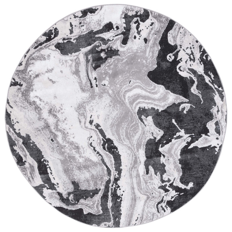 Amelia Performance Abstract Rug, Round 6'7"