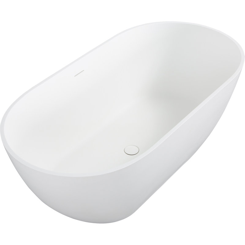 59" Freestanding Solid Surface Bathtub