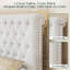 Velvet Ottoman Storage Bed With Button-Tufted Scroll Headboard-1428958720-1428958723