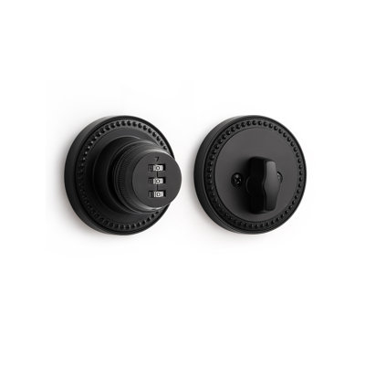 SORWDUERM Black Password Deadbolt Keyed Single Cylinder Lock Keys Handleset Front Entry Interior Exterior Door Deadbolts 1 Pack