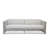 Miami 98.43'' Wide Straight Powder Coated Aluminum Patio Sofa with Sunbrella® Cushions-181713208