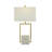 Evelunn Marble Geometric Table Lamp with Square Shade-91761031