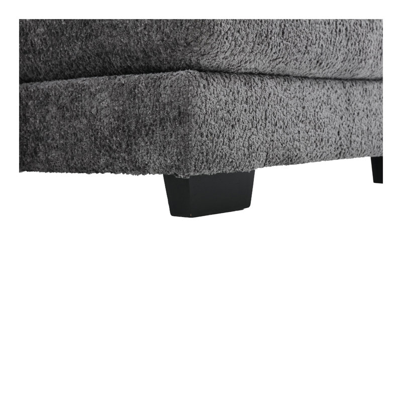 Modern Large Fabric U-Shape Sectional Sofa, Gray