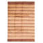 Tapis rectangulaire en laine noué à la main de conception unique 6 pi 7 po x 10 pi Sheredan nouvel âge brun / crème / brun clair