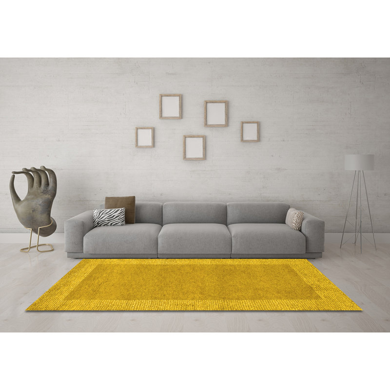 Harmone Washable Oriental Indoor Rug, Square 5'