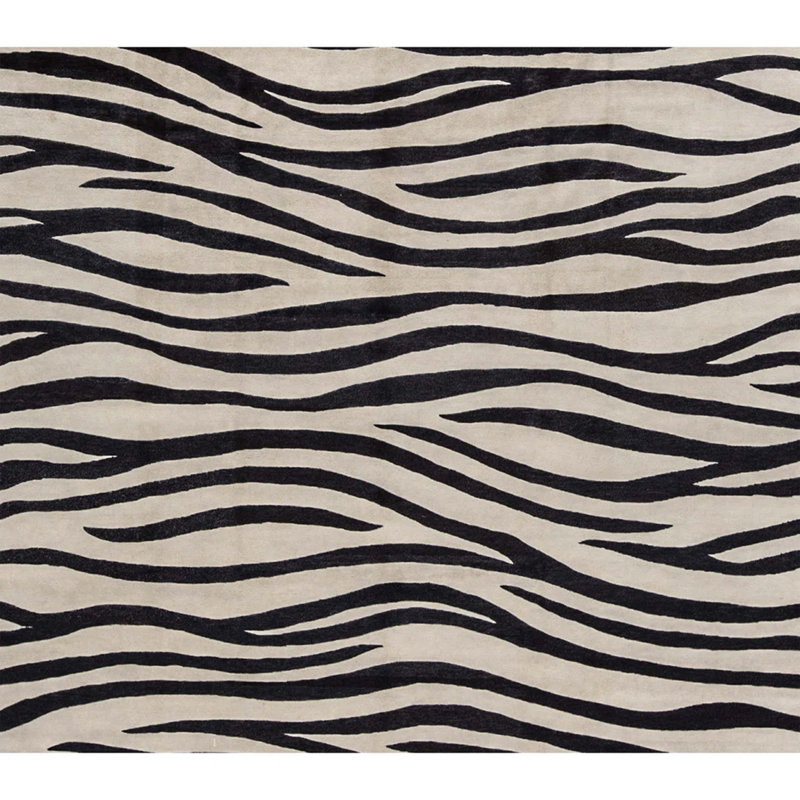 Hand Woven Wool Animal Print Area Rug