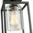 2-Pack Farmhouse Semi Flush Mount Ceiling Light – Black Metal & Clear Glass Vintage Fixture