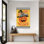 Art d'Halloween citrouille fantaisiste - joyeux Halloween contemporain
