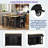 Kitchen Island With Extendable Dining Table, Internal Storage Rack, Power Outlet, 2 Drawers, 2 Cabinet And Open Shelves