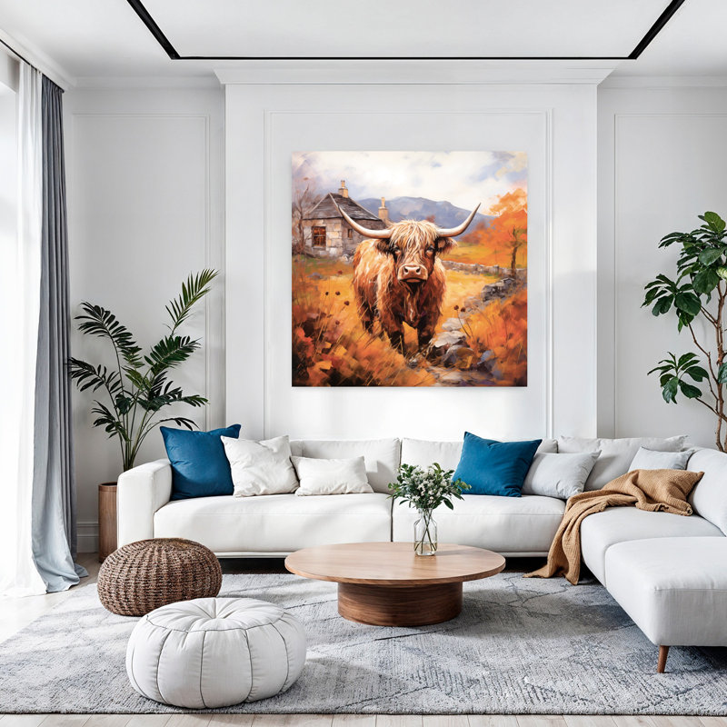 Art contemporain Highland Hues, H 48 po x l 48 po