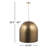 Miles 1 - Light Gold Single Pendant