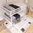 Wood Frame Full Over Full Size Bunk Bed With Trundle, Ladder And Guardrails-1914380304