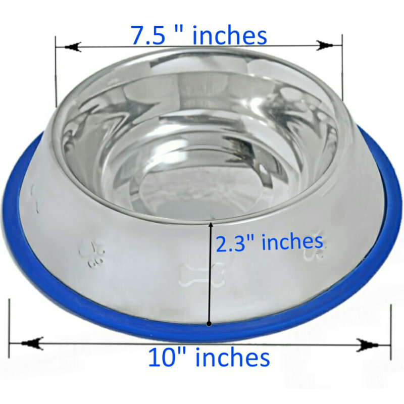 Bol pour chien en acier inoxydable gravé