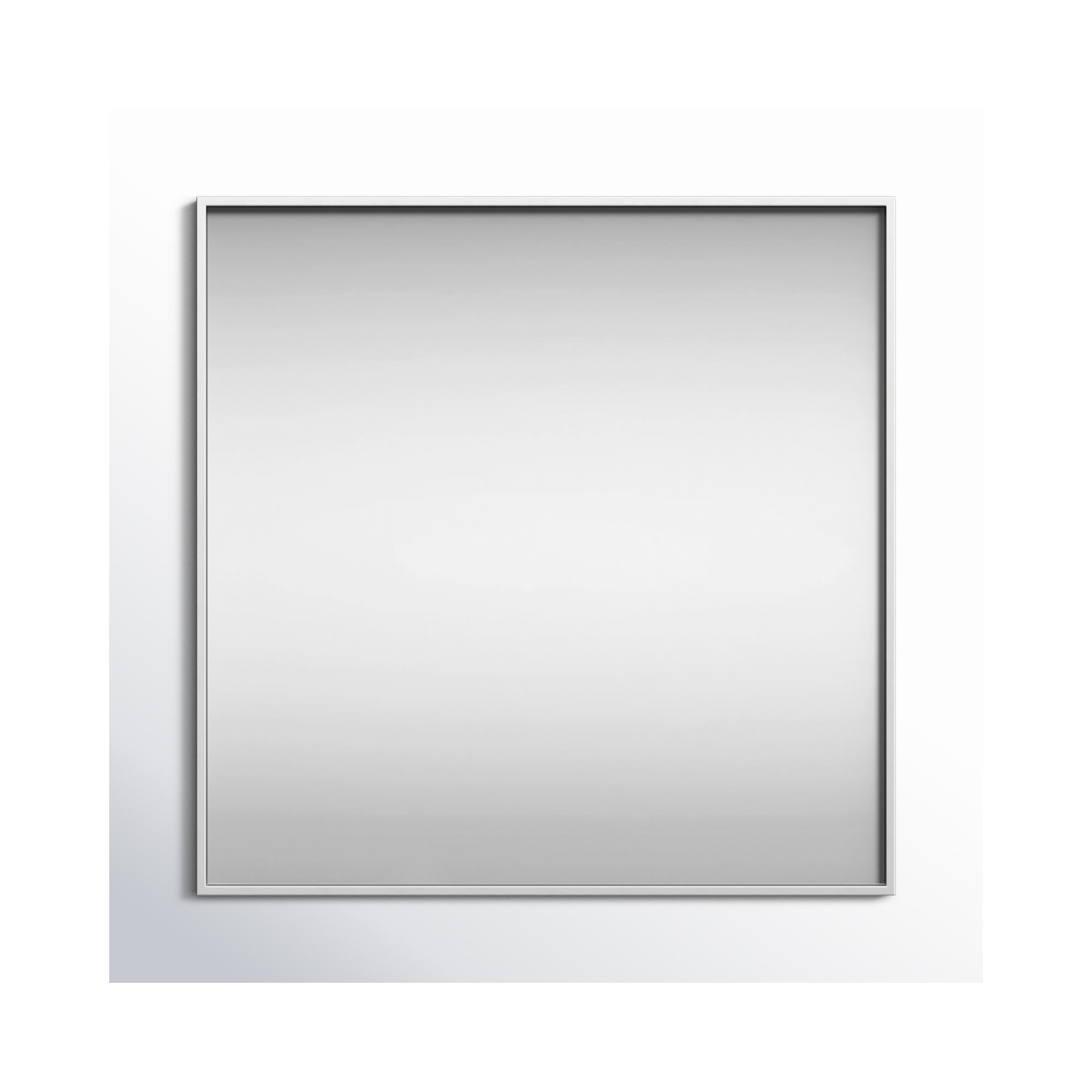Sabine Metal Rectangle Wall Mirror, Silver, 36" x 36"