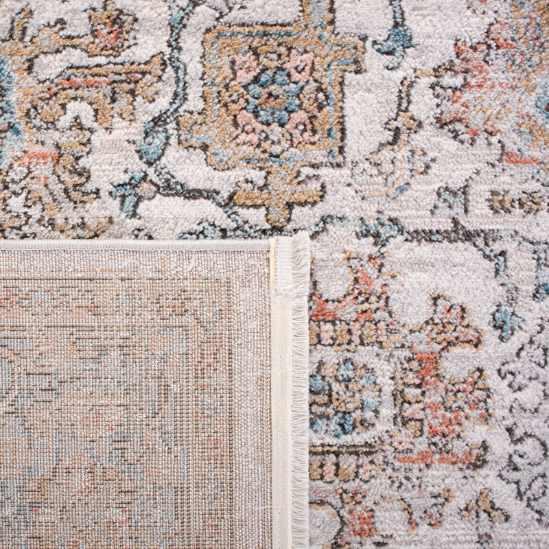 Tapis oriental gris / bleu Radium, Rectangle 4 pi x 6 pi