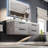 Zakis 57" Wall-Mounted Double Bathroom Vanity Set-1183430105