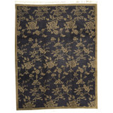 Tibetan Hand Woven Wool Floral Area Rug