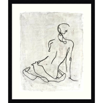 Embellished Gestural Contour I Print