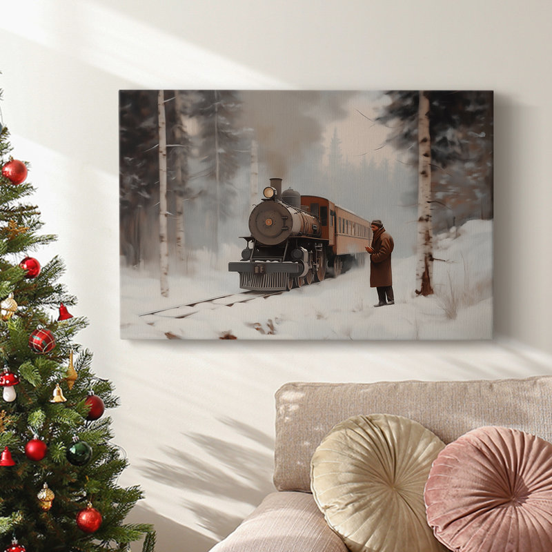 Art des Fêtes de Noël - Toile tendue avec châssis - Série 3-LXVII, H 8 po x l 12 po