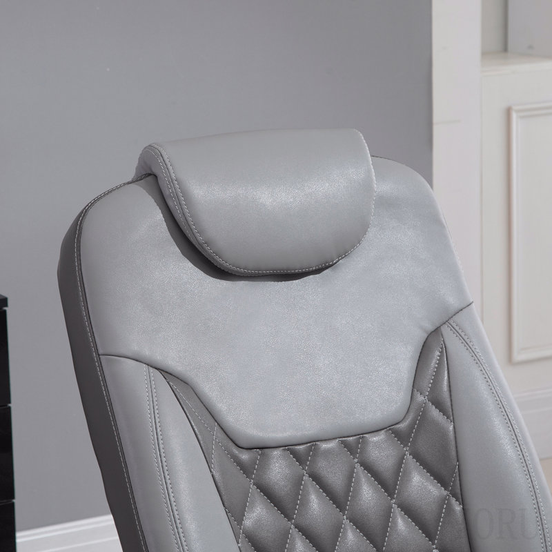 Fauteuil inclinable en polyuréthane avec repose-pieds et appui-tête HOMcom