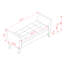 Banc de lit 51,5 po avec rangement en velours orange-363116493
