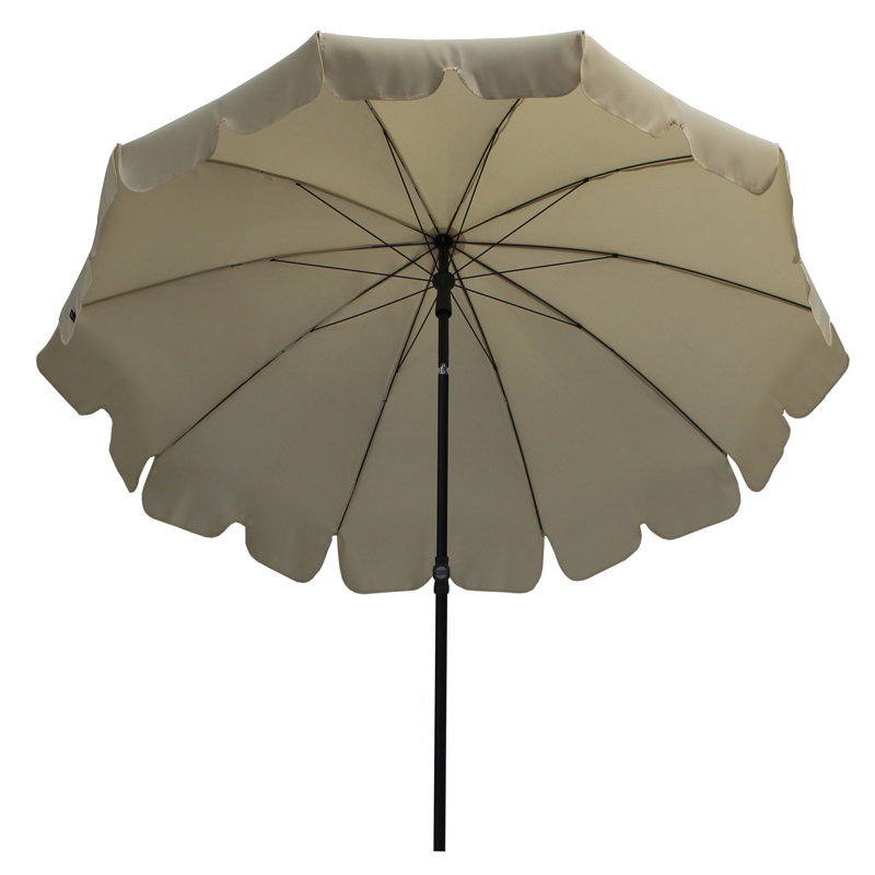 Gretel 200cm Market Parasol, Cream/Beige