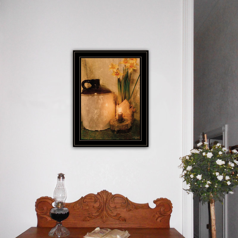 Daffodils par Candlelight par Anthony Smith - reproduction de photo sur papier encadrée