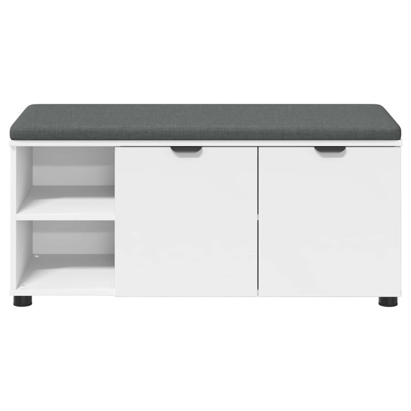 Storage Bench, White