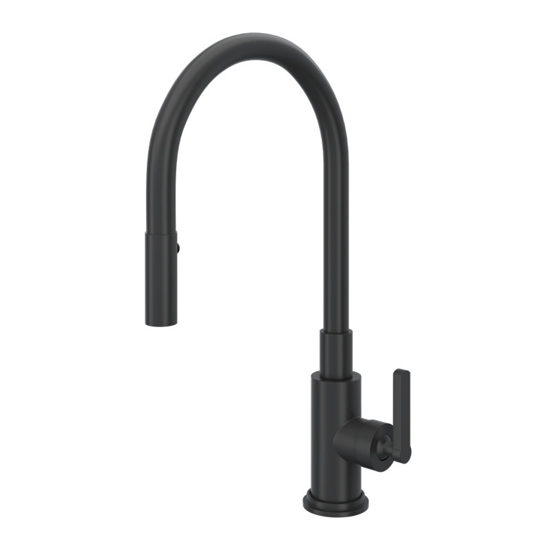 Lombardia Pull-Down Kitchen Faucet, Matte Black