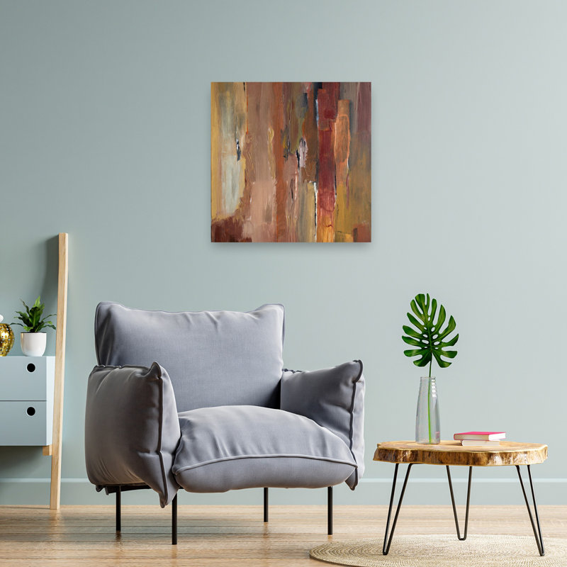 Art urbain, paysage urbain contemporain abstrait, 24" H x 24" W