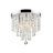 Cheyan 5-Light 11" Crystal Chandelier Ceiling Light Fixture with Flush Mount-1856474719