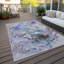 Tapis rectangulaire intérieur / extérieur 8 pi x 10 pi avec envers antidérapant Melania-1902808181