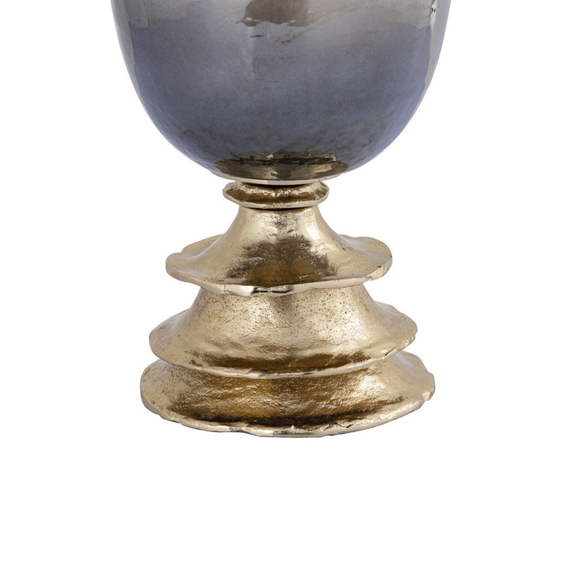 Glass Tabletop Tealight Holder, 44cm H x 21cm W x 21cm D