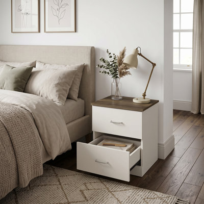 Allyannah 23.6" 2-Drawer Nightstand