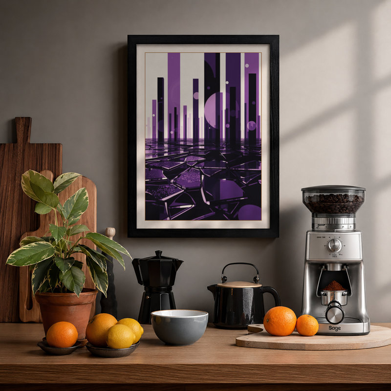 Urban Fragments Industrial - Framed Print, A4 - 29.7 x 21.0 cm, Black