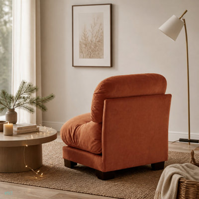 Upholstered 34.25 " Chenille Sofa