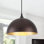 Luminaire suspendu simple en forme de dôme à 1 lumière de 11,8 po pour la cuisine, pour l'allée de la salle de restaurant