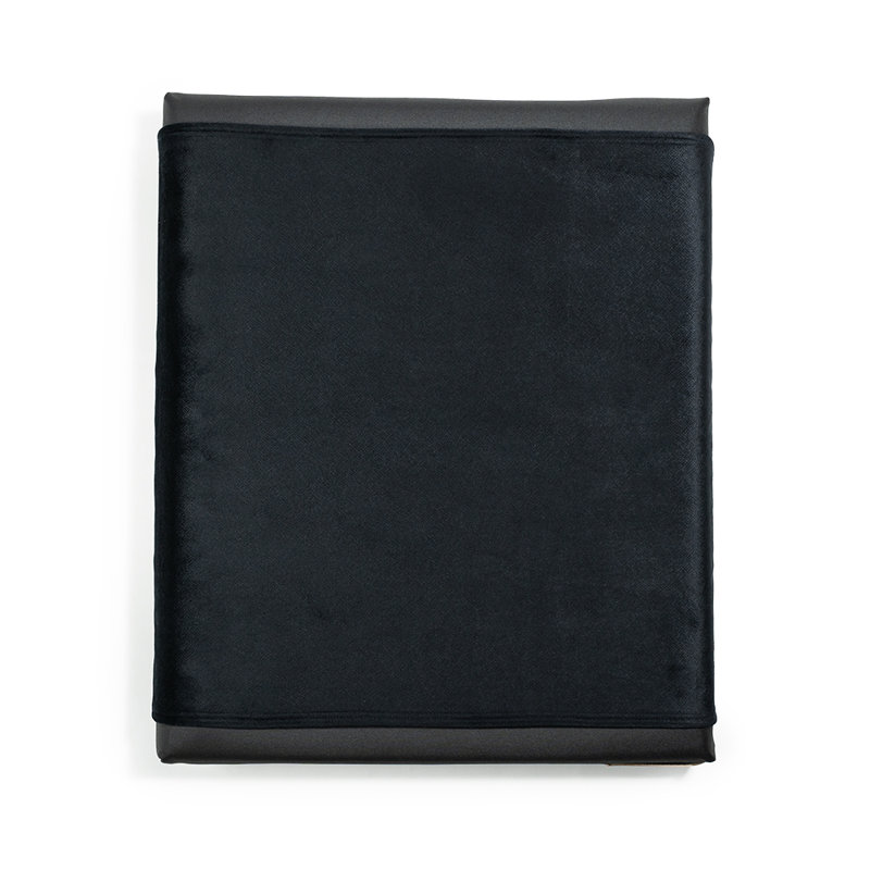 Orthopedic Polyester Pet Bed, 8cm H x 90cm W x 110cm D, Black