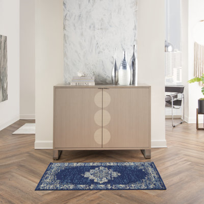 Tapis bleu marine Bo