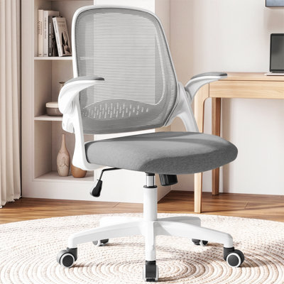  Nahjee Space-Saving Ergonomic Home Office Chair Task Chair with Flip-Up Armrests