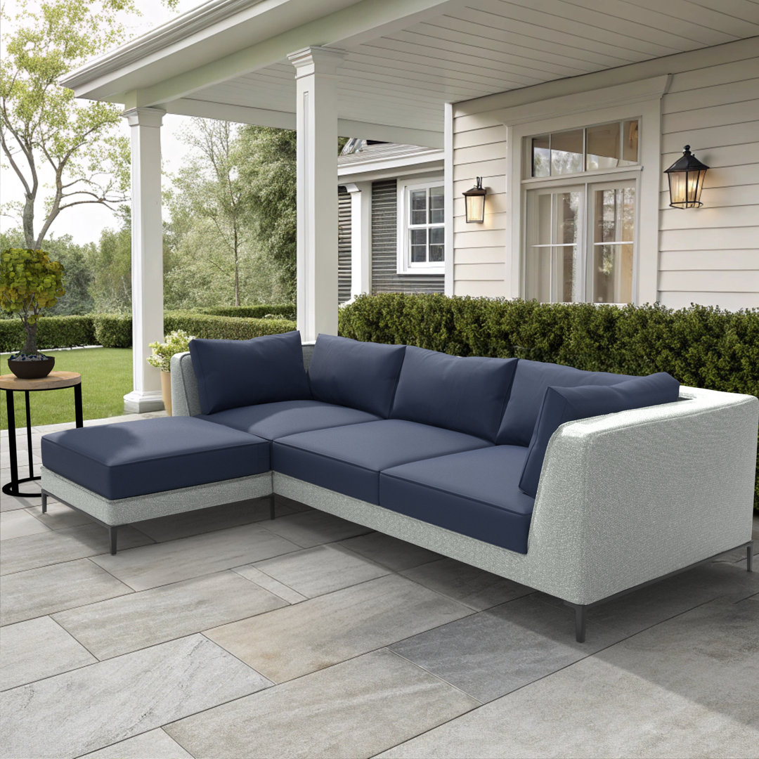 Sunbrella Outdoor Sectional Sofa Replacement Cushions Set, 5 Inch