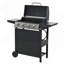 Barbecue au propane à 4 brûleurs de 34 000 BTU avec tablettes latérales, couvercle, roues et ouvre-bouteille