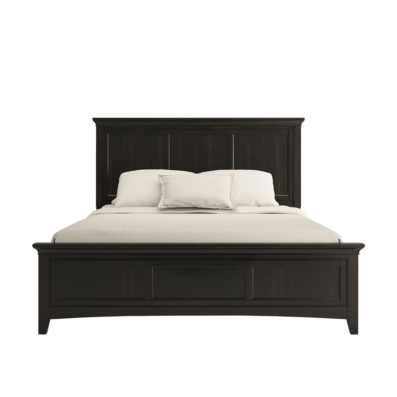 Melfa Platform Bed, Antique Black, King