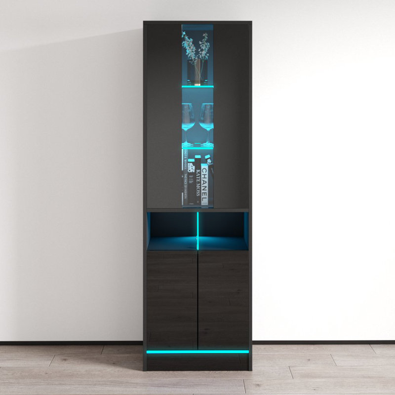 Alexin Bookcase Storage Bookcase, Black