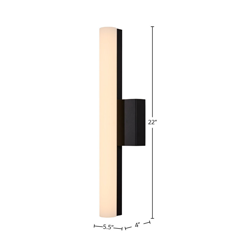 Chico 1 LT Matte Black Wall Sconce Kalco