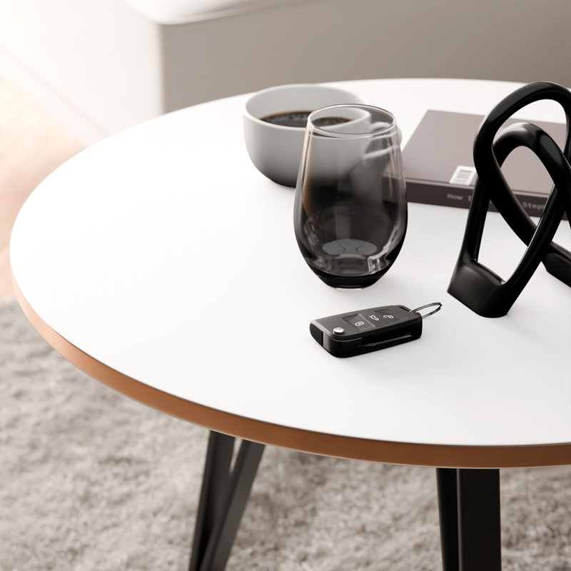 Coffee Table, white / black, white, black