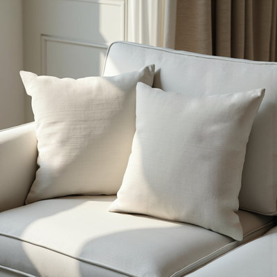 Ensemble de 2 housses de coussin décoratif Texture Mix